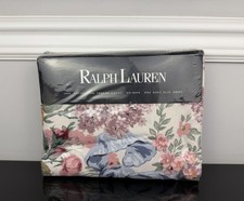 Vintage Made in USA Ralph Lauren Allison Floral Multicolor Flat Sheet KING