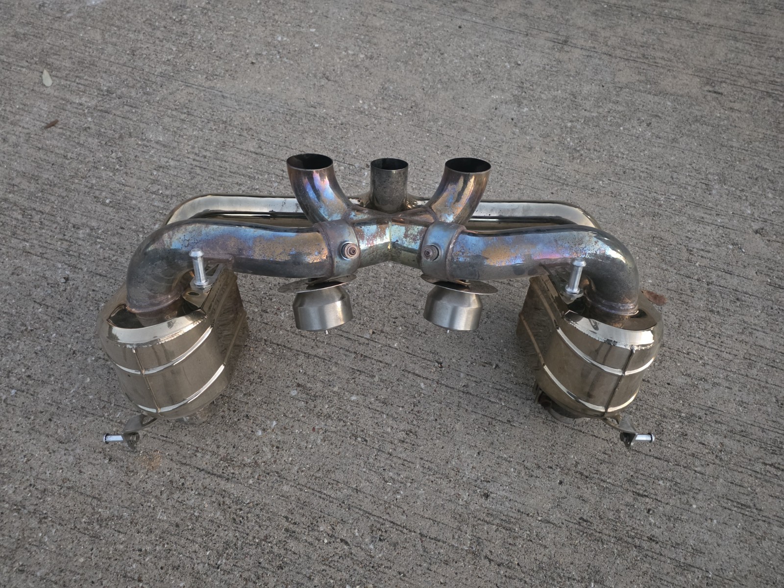 FERRARI 458 CAPRISTO CENTER UNIT AUTHENTIC VALVED RACING SPORTS EXHAUST SYSTEM