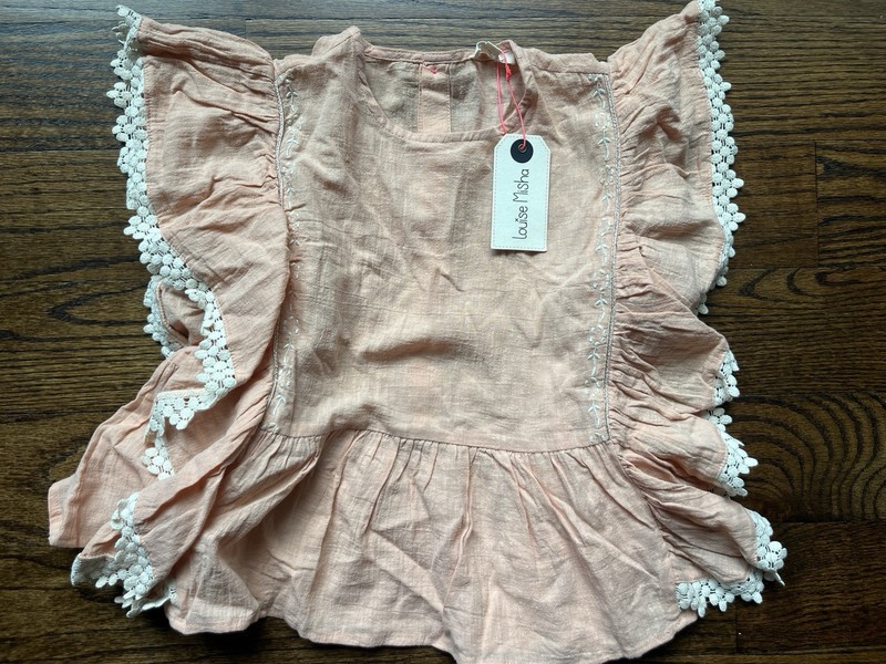 Louise Misha Ines Blouse Top Nude Size 8