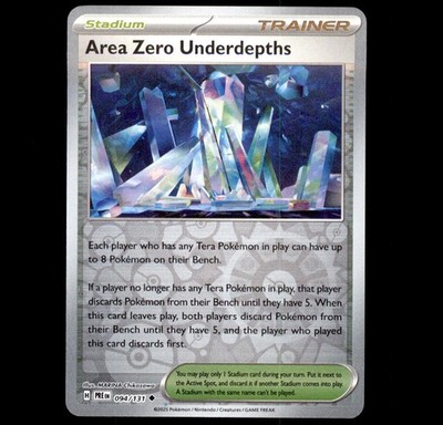 Area Zero Underdepths 094/131 Prismatic Evolutions Pokemon Reverse Holo NM