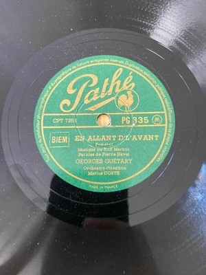 EN GOING DE L'AVANT GEORGES GUETARY Pathé PG335 VINYL