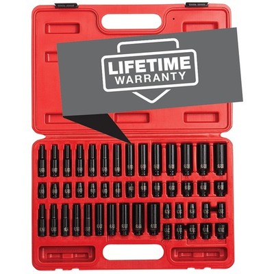 Sunex 1848 Impact Socket Set, 48-Piece SAE/Metric#^