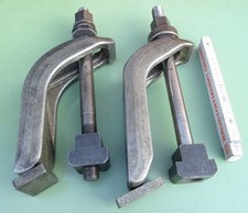 2 LENZKES Spannb&uuml;gel M18 - M24 Spanneisen Spannpratzen Spannmittel Spannelement