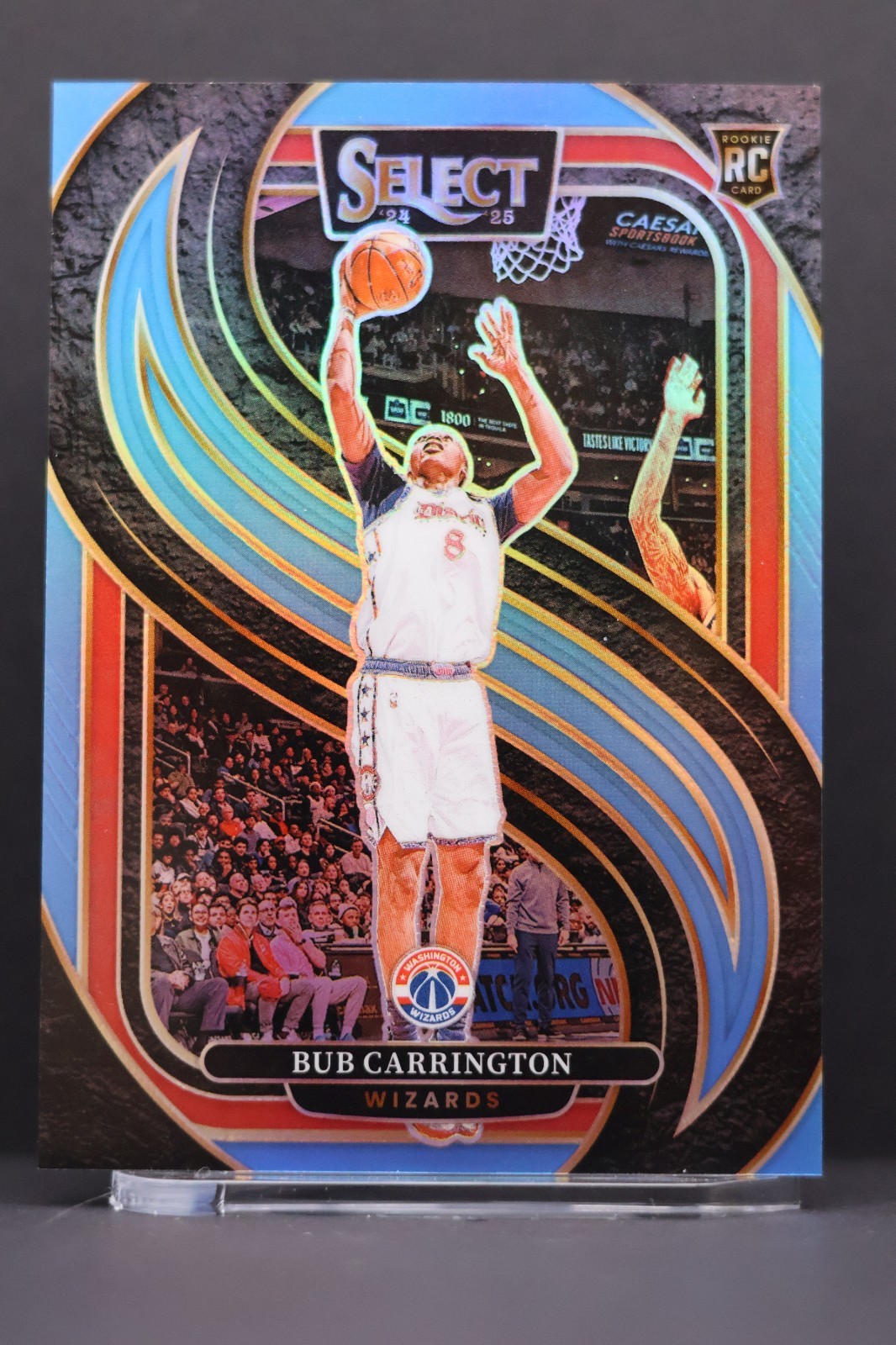 Bub Carrington 2024-25 Panini Select Premier Level #197 Light Blue Prizm /299 RC