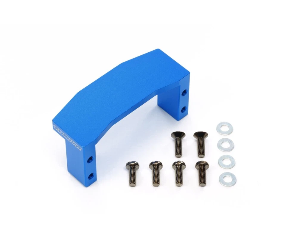 Tamiya 300054977 - TT02 Support De Servomoteur En Aluminium Bleu Anodisé - Neuf - Photo 1/1