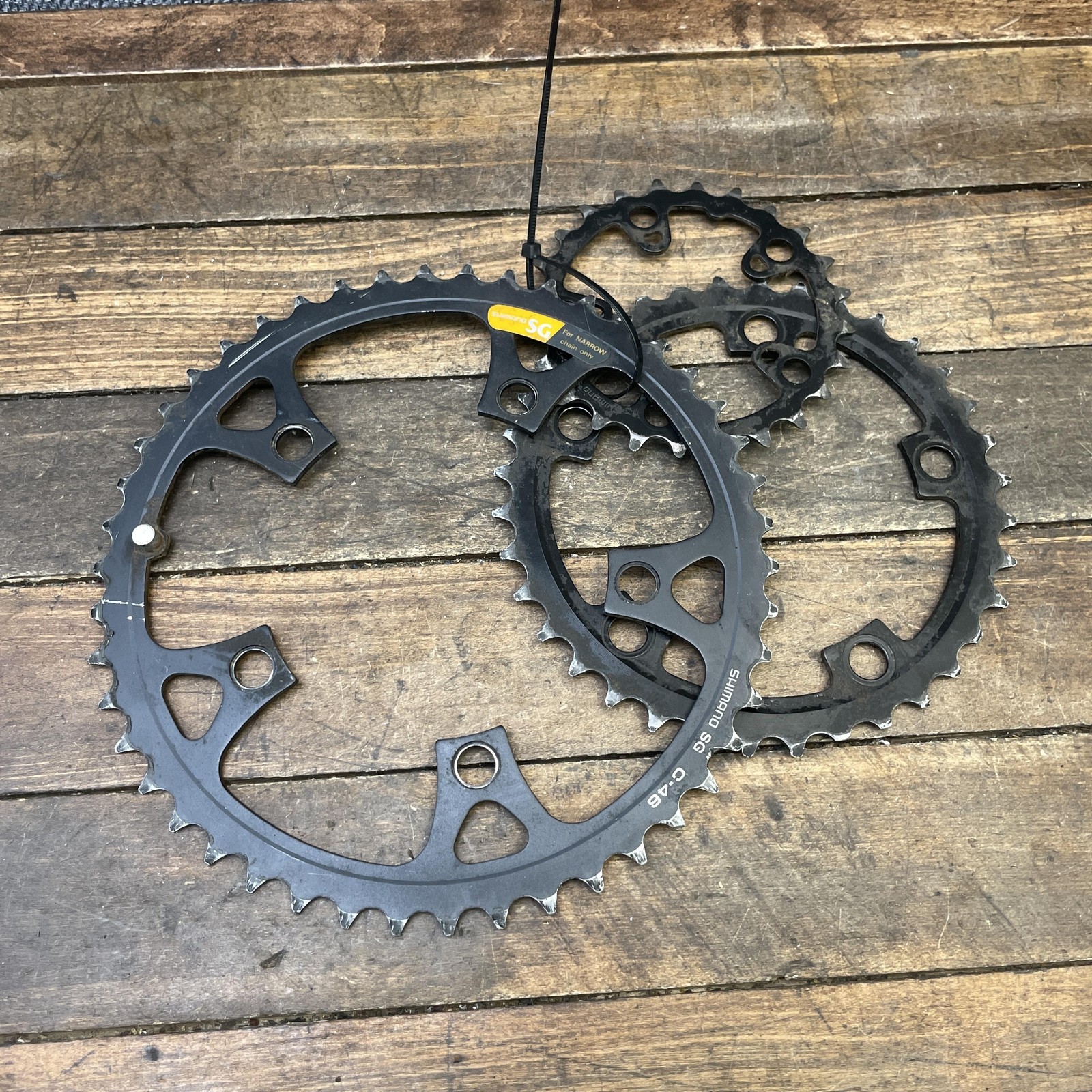Vintage Shimano SG C-46 C-36 C-24 Chainring Set Deore 110 74