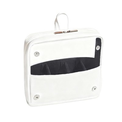 Standing Makeup Brush Bag - Clear Portable Travel Cosmetic Pouch, Large Capac...