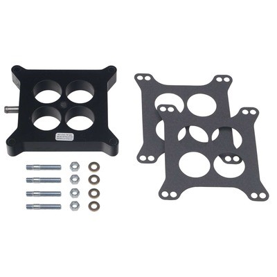 Trans-Dapt 2584, One Carburetor Spacer 1 in Thick 4 Hole Holley 4-Barrel Black