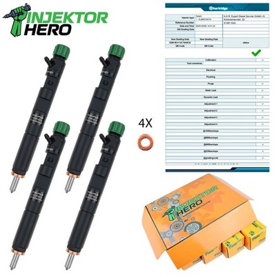4x EJBR01801A Delphi Injektor Renault Clio Kangoo Megane 1.5 dCi 8200567290
