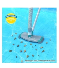 New Mainstays Weighted Pool vacuum head Brush fits 1.25 Or 1.5 Inch Vacuum Hose