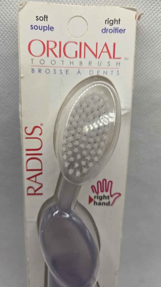 Radius Original Soft Toothbrush Right Handed BPA Free NEW Shelf Wear - Image 2 of 4
