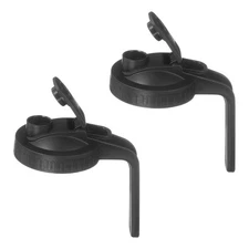 2 Pcs Mason Jar Pour Spout Lids with Handle 86mm Flip Cap Black(150mm Height)