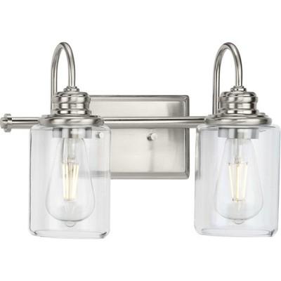 Progress Lighting P300321 Aiken 2 Light 15''W Bathroom Vanity - Nickel