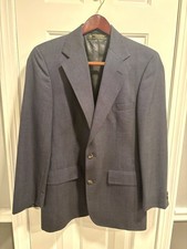 Brooks Brothers 37R Navy Blue Blazer Jacket 2-Button Wool