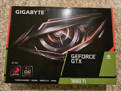 GIGABYTE GeForce GTX 1660 6GB GDDR5 Graphics Card (GV-N1660OC-6GD) Used