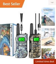 Walkie Talkies for Kids Rechargeable,Toys for Boys and Girls Ages 3-12, 2 Pac...