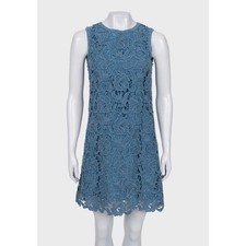 Dolce & Gabbana Light Blue Lace Straight Dress IT40/S