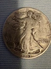 1943 Walking Liberty Half Dollar, 90% Silver, WWII Era Collectible.     #11