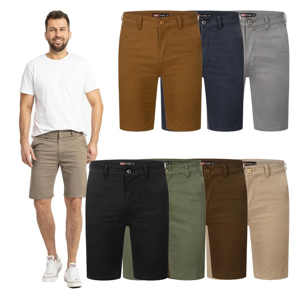 Chino Shorts Herren Kurze Hose Rock Creek Herren Chinoshorts Bermuda H-416 NEU - Bild 1 von 1