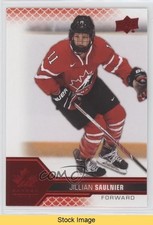 2022 Team Canada Juniors Women's WC Red Foil Jillian Saulnier #46 READ 18bi