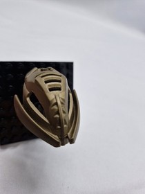 LEGO Bionicle Kraahkan Flat Dark Gold 4 Holes Kanohi Mask Of Shadows Makuta Gold