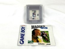 Madden 95 Gameboy Game Cartridge and Instruction Manual Tested & Working