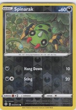 2021 Spinarak Common Shining Fates 043/072 NM Reverse Holo LP-NM