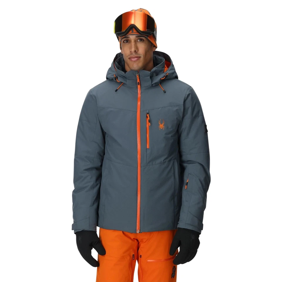 Chaqueta de invierno Spyder Copper para hombre, azul pizarra, mediana Foto 2 de 4