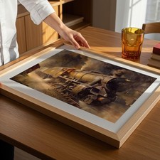 Lok Stanier Klasse Nachtschicht A3 Kunstdrucke Poster Eisenbahnen Züge