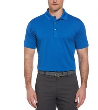 Ben Hogan Men's  Performance Solid Polo Shirt with Short Sleeves, Size XL, Blue
