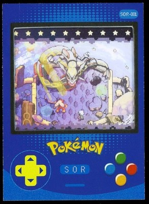 Pokemon Eif Mengka Chinese LENTICULAR 3-D GAMEBOY HIT /599 SOR-001 Rayquaza