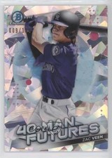 2021 Bowman Chrome 40-Man Futures Atomic Refractor 9/150 Zac Veen #FMF-7 6fs