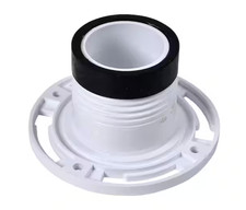 Oatey 4 in. PVC Twist-N-Set Open Toilet Flange