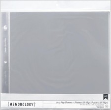 American Crafts 12x12 Page Protectors, Pack of 10, Clear Scrapbook Album Refill