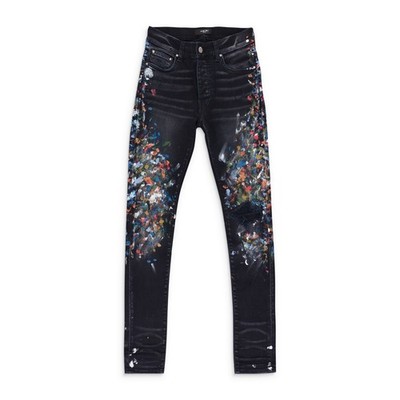 NWT AMIRI BLACK PAINTER SKINNY JEANS SIZE 32 $1580