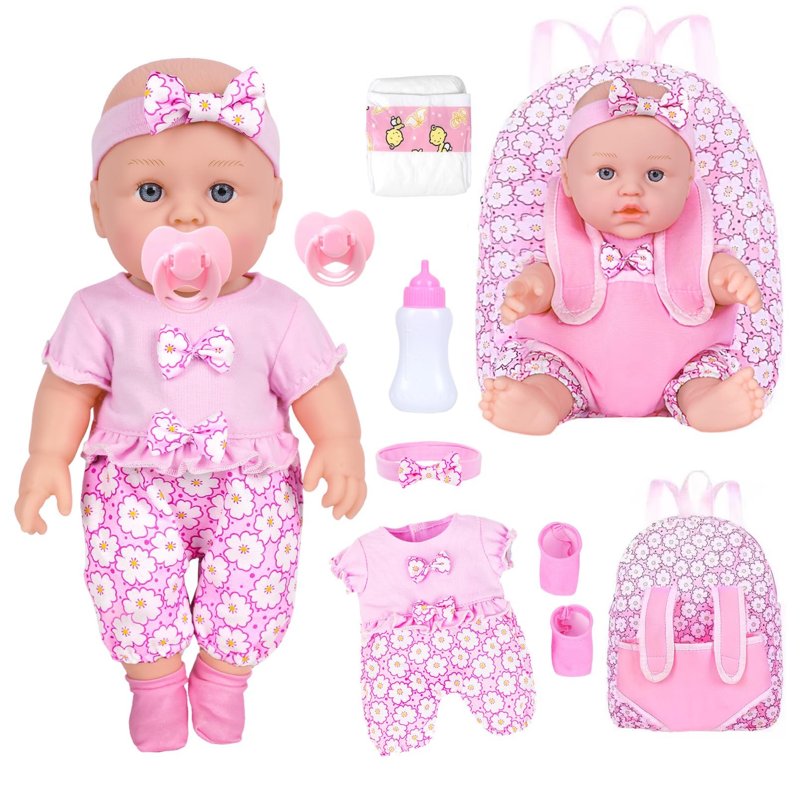 With Backpack Carrier Can Store 12 Inches, Pink