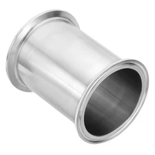 3 in OD Tri Clamps Tube, Spool Tube with 3 4/7 in Clamp Ends,100mm/3.94in