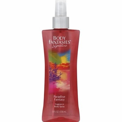 Body Fantasies Paradise Fantasy Body Mist 8oz/ 236mL by Parfums de Coeur #RARE