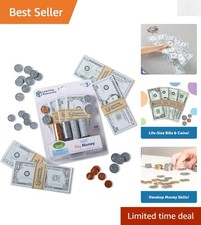 150-Piece Pretend Play Money Set - Engage Kids in Financial Literacy Fun 