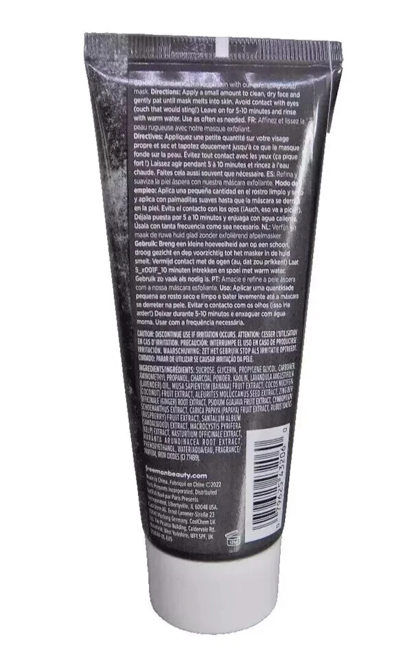 2 x Freeman Exfoliating Charcoal & Coconut Facial Scrub Mask - Image 3 of 4