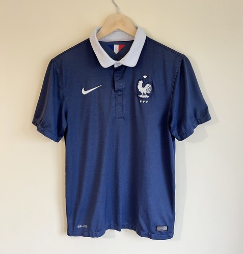 France Team 2014/2015/2016 Home Football Shirt Soccer Jersey Kit Nike Men Size S