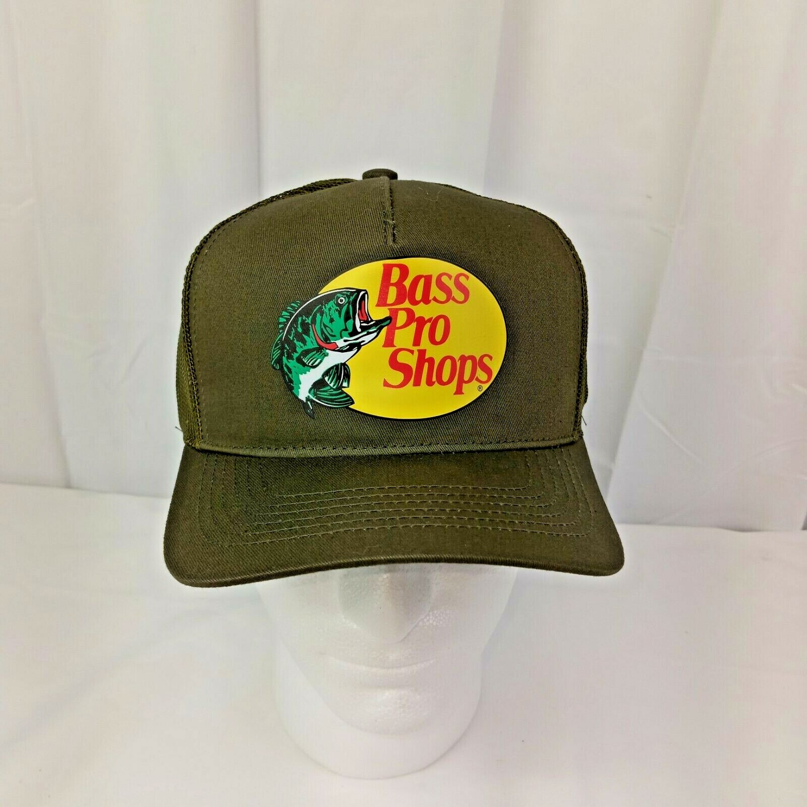 Bass Pro Shops Adjustable SnapBack Trucker Baseball/Fishing Hat Mesh Authentic