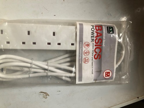 Masterplug 6 Socket 2m Extension Lead (BSG2N-MP)