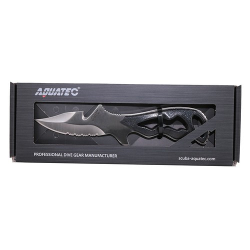 Aquatec Scuba Diving Knife Titanium (Non-magnetic) Point Tip BCD knife KN-200T - Picture 18 of 18