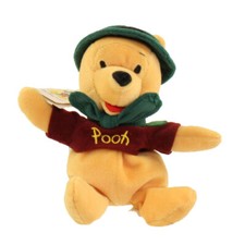 Disney Bean Bag Plush - WILDERNESS POOH Winnie the Pooh  8 inch - Mint