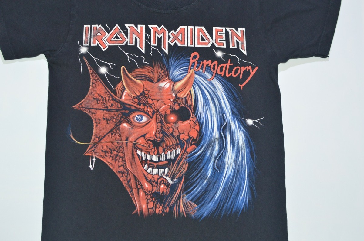 Vintage Red Rock of the T-Shirts Iron Maiden Purgatory T-Shirt Tee