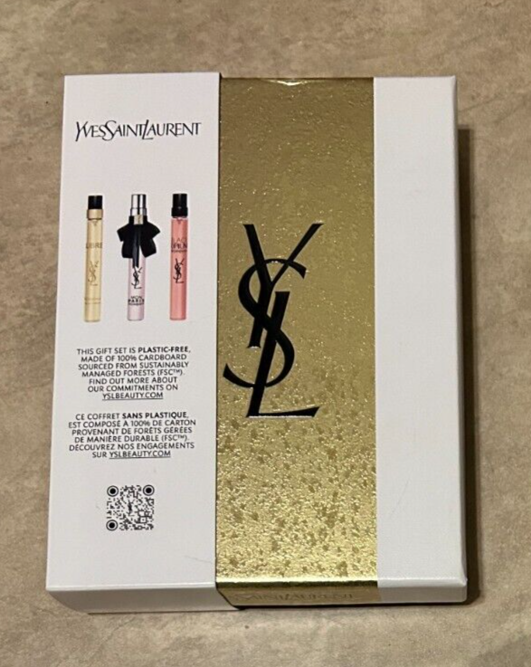 YSL Yves Saint Laurent Gift Set Eau Fe Parfum Spray Travel Trio