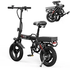 EILLEO 500W 14" Foldable Electric Scooter w/Adjustable Seat 13.7MPH