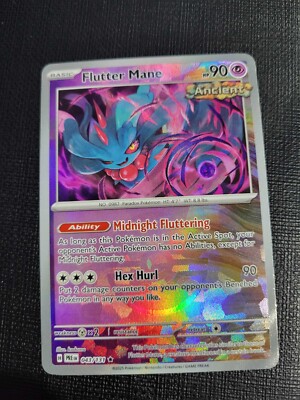 NM/Mint Flutter Mane (Poke Ball) 043/131 Pokémon Prismatic Evo *PACK FRESH*