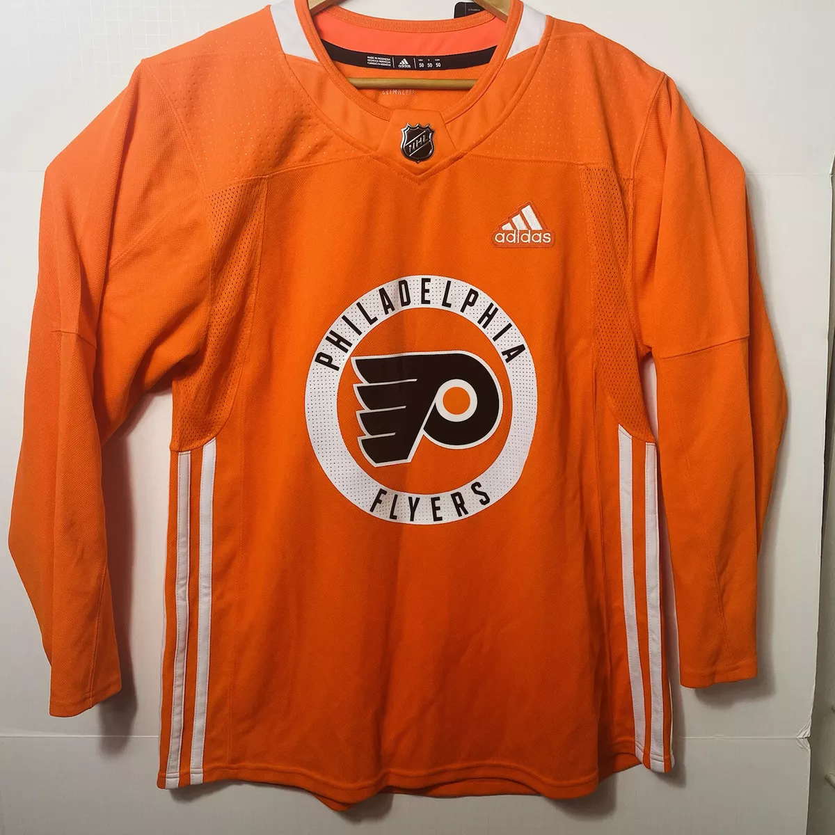 Philadelphia Flyers Authentic Player Issued adidas Practice Jersey Size 54